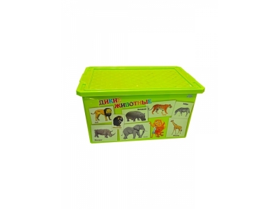 Ящик для игрушек Little Angel, X-BOX Обучайка. Животные, 57 л 1-00146051_1