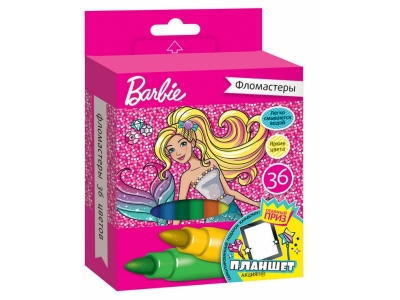 Фломастеры Mattel Barbie, 36 цв. 1-00165702_1