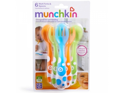 Набор Munchkin, 3 ложки + 3 вилки пластиковые 1-00081269_2