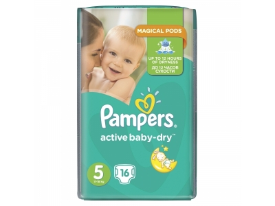 Подгузники Pampers Active Baby Dry Junior, 11-18 кг, 16 шт. 1-00000207_2