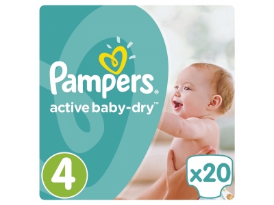 Подгузники Pampers Active Baby Dry Maxi, 7-14/8-14 кг, 20 шт. 1-00000211_1