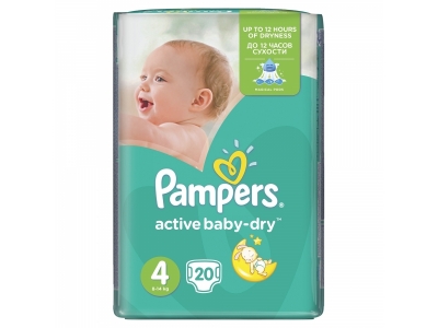 Подгузники Pampers Active Baby Dry Maxi, 7-14/8-14 кг, 20 шт. 1-00000211_2