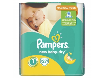 Подгузники Pampers New Baby Newborn, 2-5 кг, 27 шт. 1-00000216_2