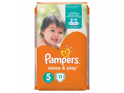 Подгузники Pampers Sleep & Play Junior 11-18 кг, размер 5, 11 шт. 1-00000222_2