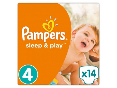 Подгузники Pampers Sleep & Play Maxi 7-14 кг, размер 4, 14 шт. 1-00000223_1