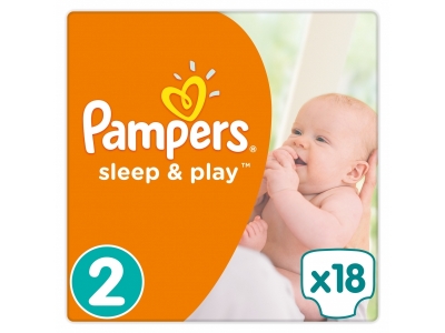 Подгузники Pampers Sleep & Play Mini 3-6 кг, размер 2, 18 шт. 1-00000225_1