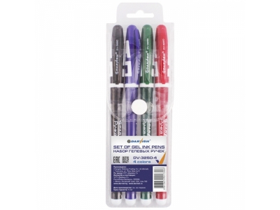 Ручки гелевые Darvish, 4 цв. 1-00170849_1