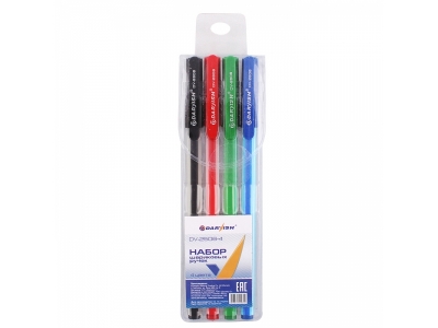 Ручки шариковые Darvish, 4 цв., 4 шт. 1-00170852_1