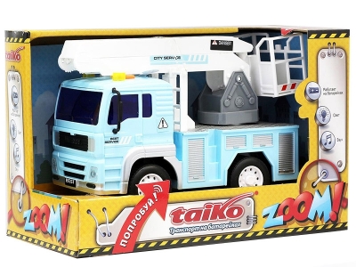Игрушка Taiko Zoom! Машина с лестницей на бат. 1-00175017_1