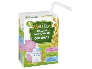 Каша Heinz, молочная овсяная питьевая готовая 200 мл 1-00088440_1