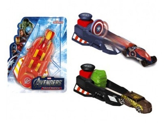 Набор Majorette, Пусковой механизм Мстители + Машина 7,5 см 1-00047924_1