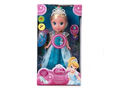 Кукла Карапуз, Disney Princess Золушка озвученная, светится амулет 25 см 1-00175910_2