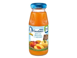 Сок Gerber яблоко, персик 175 мл 1-00064979_1