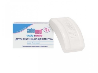 Плитка Sebamed, Baby&Kids Мыло без мыла очищающая 100 г 1-00081291_1