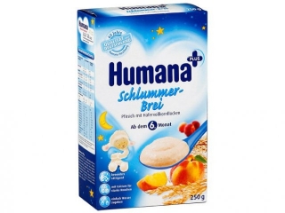 Каша Humana, молочная вечерняя овсяная с персиком 250 г 1-00031726_1