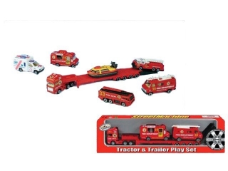 Набор Pioneer пожарная техника на трейлере в кор. 1-00075773_1