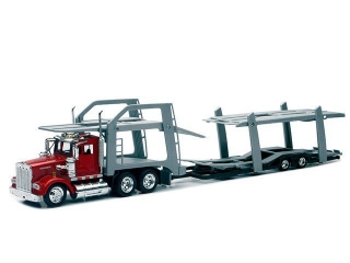 Модель New Ray, трейлер Автовоз Kenworth W900 1979, 1:43 1-00075795_1