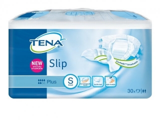 Подгузники для взрослых Tena Slip Plus, S дышащие, обхват талии 60-80 см, 30 шт. 1-00089803_1