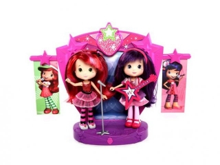 Кукла Strawberry Shortcake, Шарлотта Земляничка на сцене, 15 см, 2 шт. 1-00091437_1
