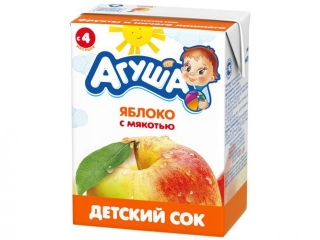 Сок Агуша с мякотью яблоко 200 мл 1-00000312_1
