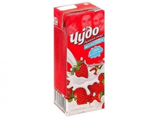 Коктейль Чудо молочный клубника 2% 0.2 л TBA Slim 1-00017022_1