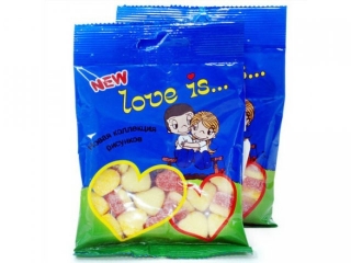 Мармелад жевательный Love is, банан/клубника 40 г 1-00083172_1