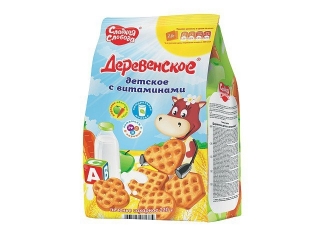 Печенье Сладкая Слобода, Деревенское детское с витаминами 220 г 1-00085676_1