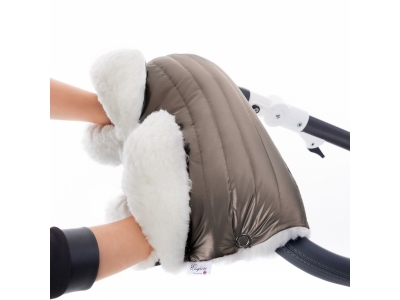 Муфта Esspero Soft Fur Lux на коляску (натуральная шерсть) 1-00179552_1