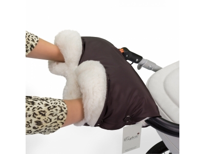 Муфта Esspero Soft Fur Lux на коляску (натуральная шерсть) 1-00179555_1