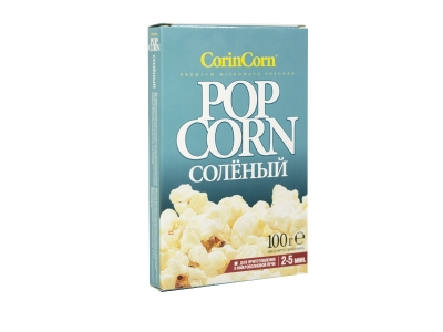 Попкорн Corin Corn для приготовления в СВЧ соленый 100 г 1-00180305_1