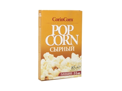 Попкорн Corin Corn для приготовления в СВЧ сырный 85 г 1-00180306_1