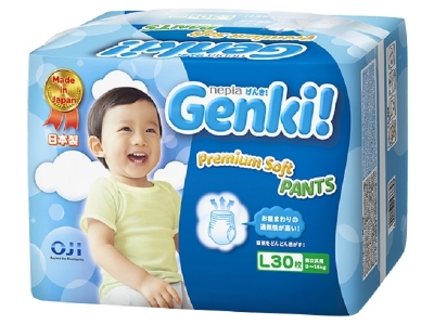 Подгузники-трусики Genki Premium Soft L, 9-14 кг 30 шт. 1-00180367_1