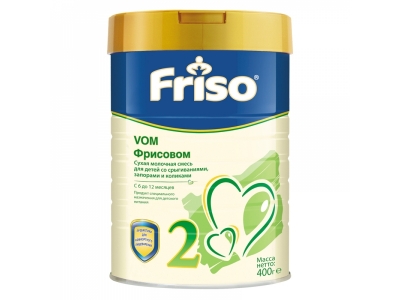 Смесь Friso VOM 2 (Фрисовом 2) молочная 6-12 мес. 400 г 1-00000835_1