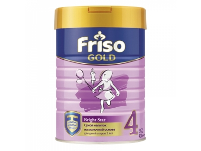 Смесь Friso Gold 4, напиток на молочной основе, с 3 лет 400 г 1-00156298_1