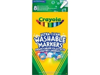 Фломастеры Crayola тонкие смываемые Супер чисто, 8 цв. 1-00185572_1