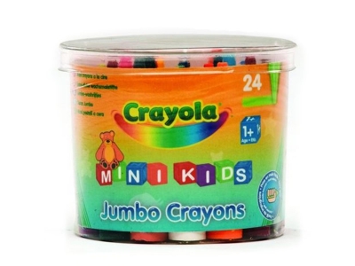Мелки Crayola восковые для малышей в бочонке, 24 цв. 1-00185573_1