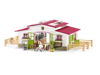 Набор Schleich, Конюшня: Центр верховой езды с лошадьми, наездником, аксессуарами 1-00185728_2