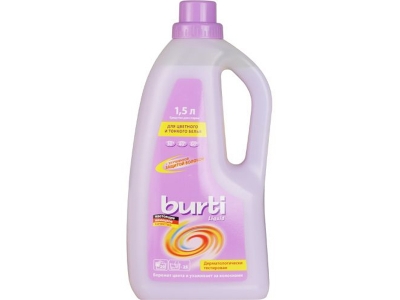 Средство Burti Liquid для стирки цветного и тонкого белья, синтетическое жидкое, 1,5 л 1-00185776_1