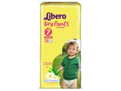 Подгузники-трусики Libero Dry Pants Extra Large +, 16-26 кг 28 шт. 1-00090241_1
