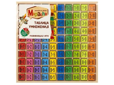 Игрушка из дерева Mapacha, развивающая Таблица умножения 1-00194746_1