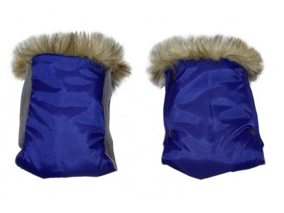 Муфта-рукавички Юкка для коляски с меховой опушкой 1-00190709_1