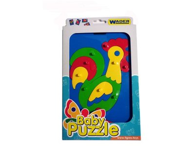 Игрушка Wader, развивающая Baby puzzle, Петушок 1-00166042_1