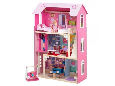 Кукольный домик Paremo для Барби Муза (16 пред.мебели, лестница, лифт, качели) 1-00194321_1