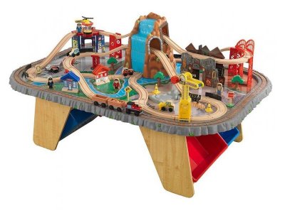 Игрушка из дерева KidKraft, Набор Горный тоннель (Waterfall Junction Train Set&Table) 1-00194449_1