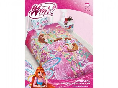 Комплект постельного белья Mona Liza, 1,5 сп. бязь Winx Flora 2013 1-00117756_1