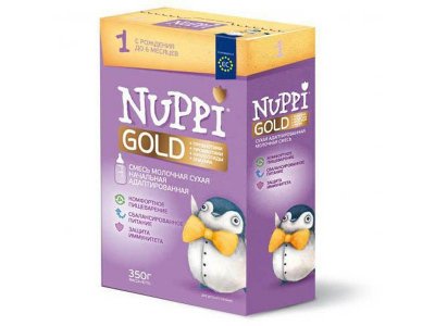 Смесь Nuppi Gold 1 молочная начальная адаптированная от 0 до 6 мес. 350 г 1-00119611_1