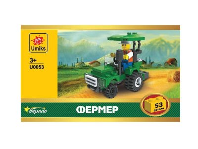Конструктор Umiks, Фермер, 53 дет. 1-00122945_1
