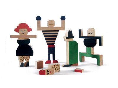 Игрушка из дерева Shusha, Конструктор-кубики Человечки 1-00127944_1