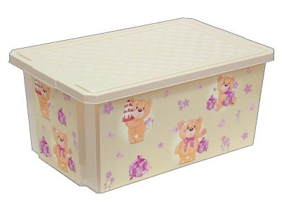 Ящик Little Angel для хранения игрушек, X-BOX Bears 12 л 1-00129114_1