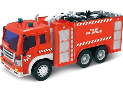 Игрушка Dave Toy, Пожарная машина с лестницей, инерционная, 1:16 1-00129485_1